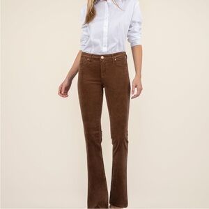 KUT from the Kloth Women's Karen Baby Bootcut in brown Corduroy size 6